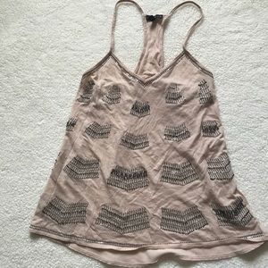 Express Brown racer back top